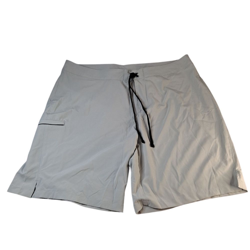 Zella Board Shorts Men's XL Beige 4 Way Stretch Lightweight Quick Dry 9"